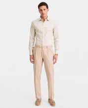 Michael Kors Mens Classic fit Linen Dress Pants 42 / 30 Tan Linen Solid