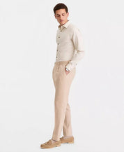 Michael Kors Mens Classic fit Linen Dress Pants 42 / 30 Tan Linen Solid