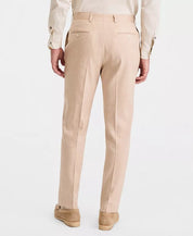 Michael Kors Mens Classic fit Linen Dress Pants 42 / 30 Tan Linen Solid