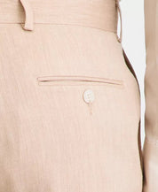 Michael Kors Mens Classic fit Linen Dress Pants 40 / 30 Tan Linen Solid