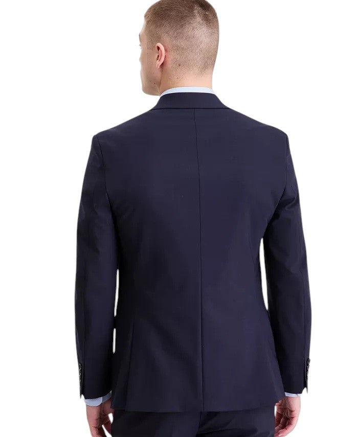 Bar Iii Mens Slim fit Wool Suit Jacket Blazer 46 R Navy Blue