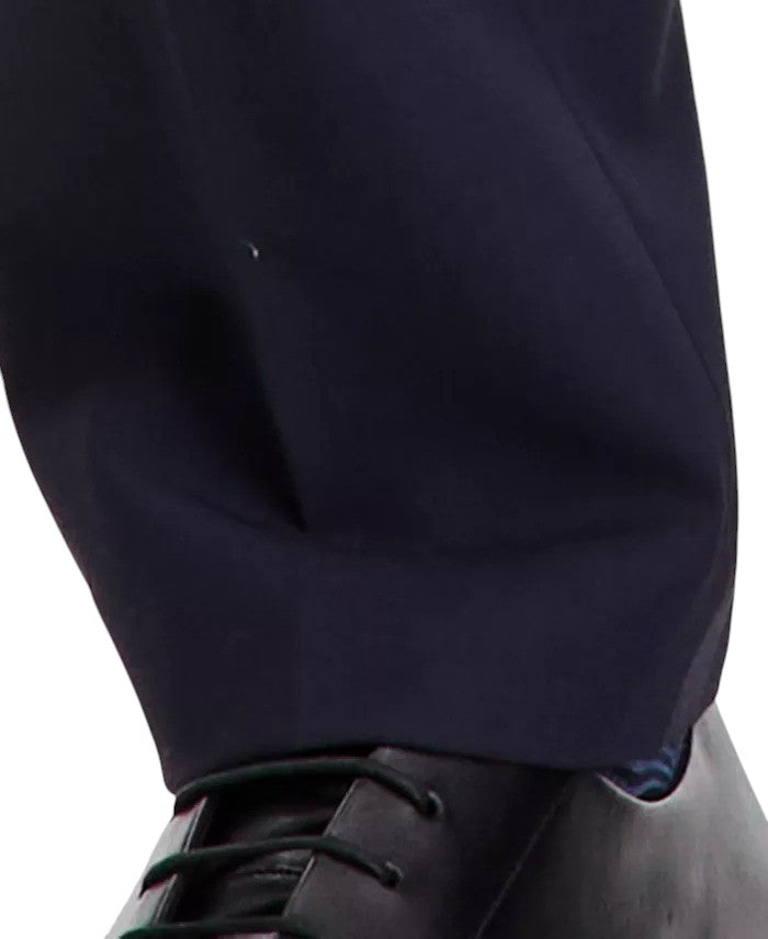 Bar Iii Mens Slim fit Wool Dress Pants 29 / 30 Navy  Blue Plaid
