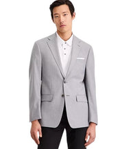 Calvin Klein Mens Slim fit Suit Jacket Blazer 36 S Light Grey Solid Stretch