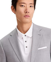 Calvin Klein Mens Slim fit Suit Jacket Blazer 36 S Light Grey Solid Stretch