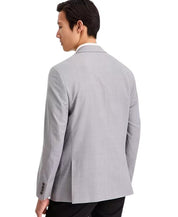 Calvin Klein Mens Slim fit Suit Jacket Blazer 36 S Light Grey Solid Stretch