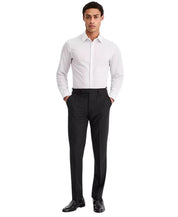Calvin Klein Mens Slim fit Wool Dress Pants 44 / 30 Charcoal  Gray Solid