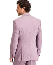 Tayion Mens Classic fit Suit Jacket Blazer 44 R Coral Pink Solid