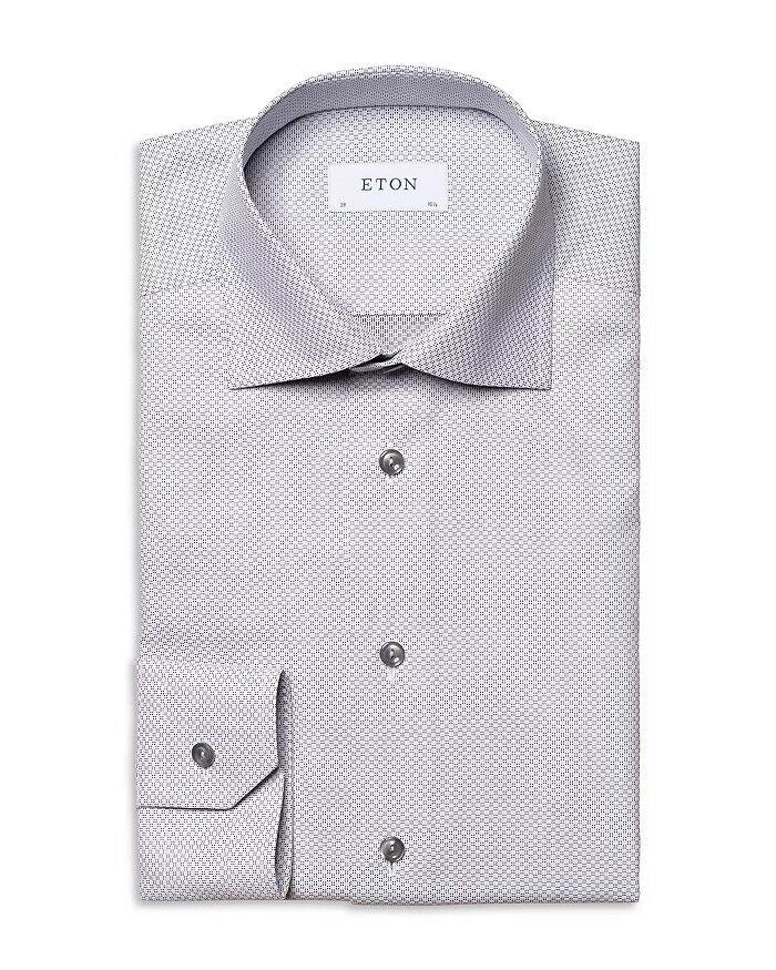 Eton Mens Contemporary Fit Brocade Dress Shirt 15.5 - 39 Grey