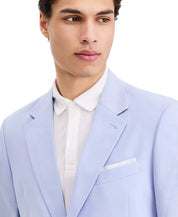 Nautica Mens Modern fit Cotton Sport Coat Blazer 44 S Light Blue Solid