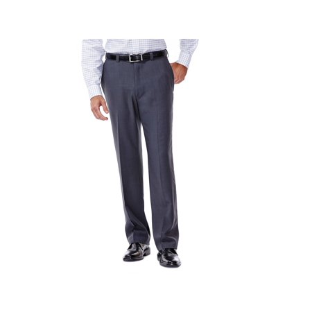 Haggar Mens Classic fit Dress Pants 36 / 29 Gray Solid