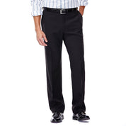 Haggar Mens Classic fit Dress Pants 40 / 32 Black Solid Stretch