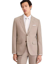 Hugo Boss Mens Modern fit Suit Jacket Blazer 44 R Tan Beige Solid