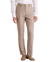 Hugo Boss Mens Modern fit Wool Dress Pants 30 / 30 Tan Beige Solid