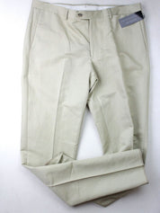 The Men's Store Bloomingdales Cotton & Linen Slim Fit Tan Size 40 Dress Pants