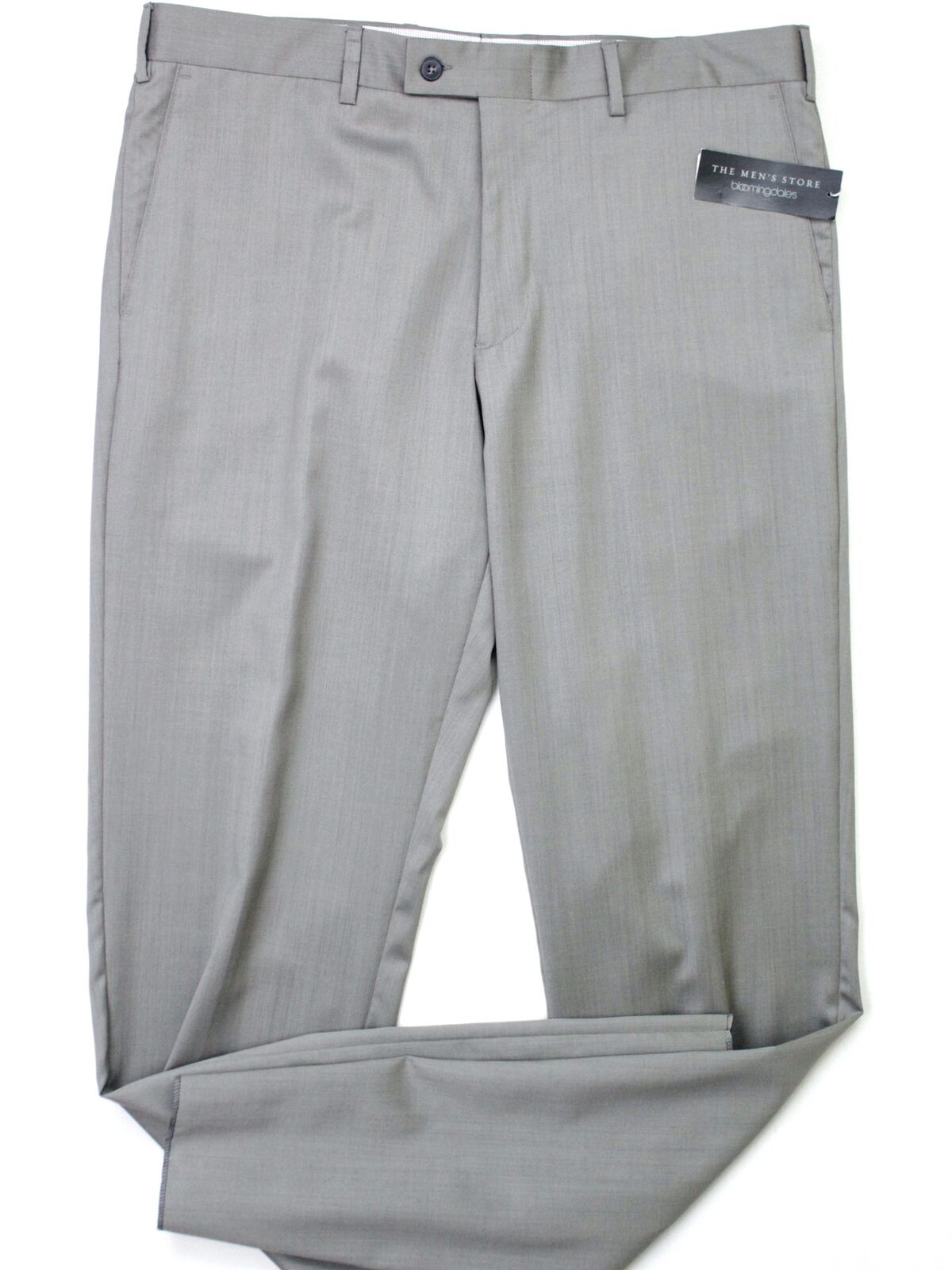 The Men's Store Bloomingdales Classic Fit Wool Dress Pants Size 34 Taupe Italy