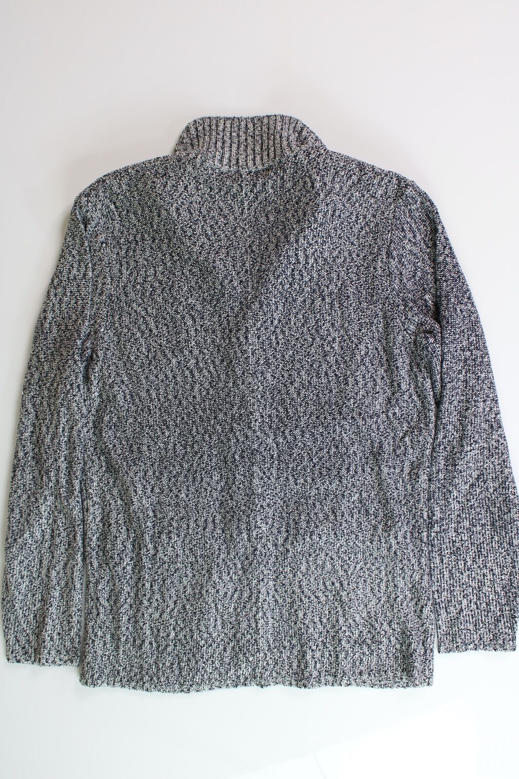 The Men's Store Bloomingdales Melange Knit Cardigan Jacket Small Navy Sweater