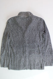 The Men's Store  Melange Knit Cardigan Jacket Large Navy Sweater