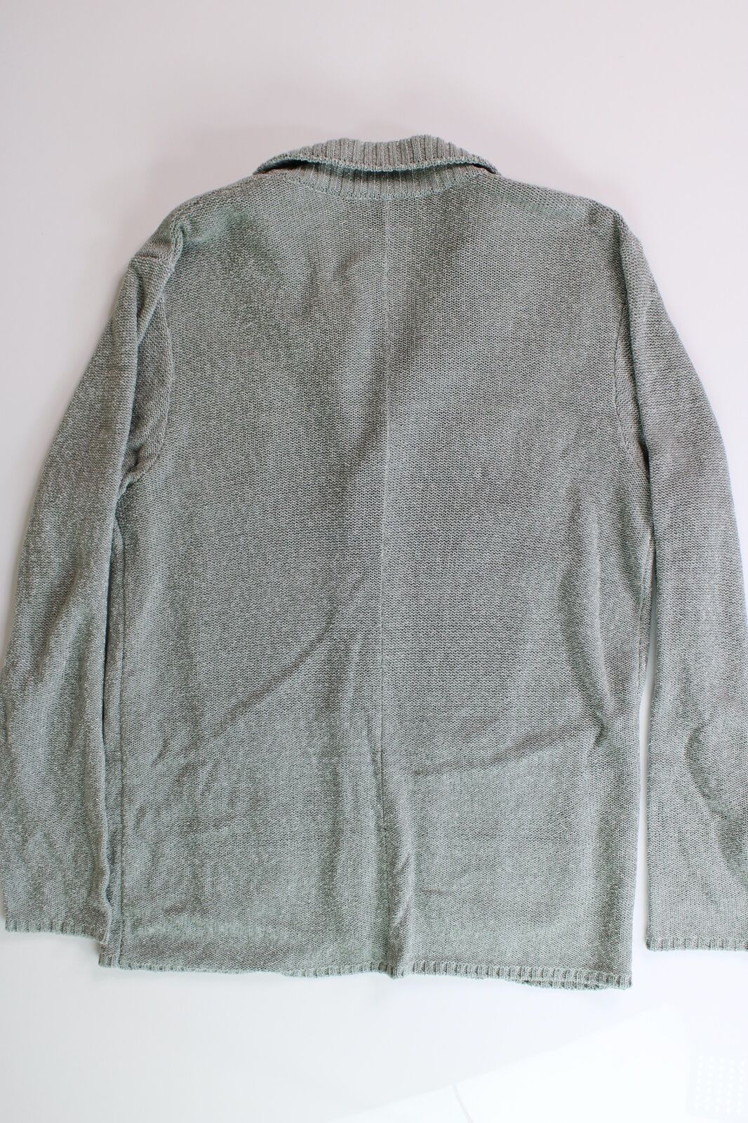 The Men's Store  Melange Knit Cardigan Jacket Medium Green Sweater