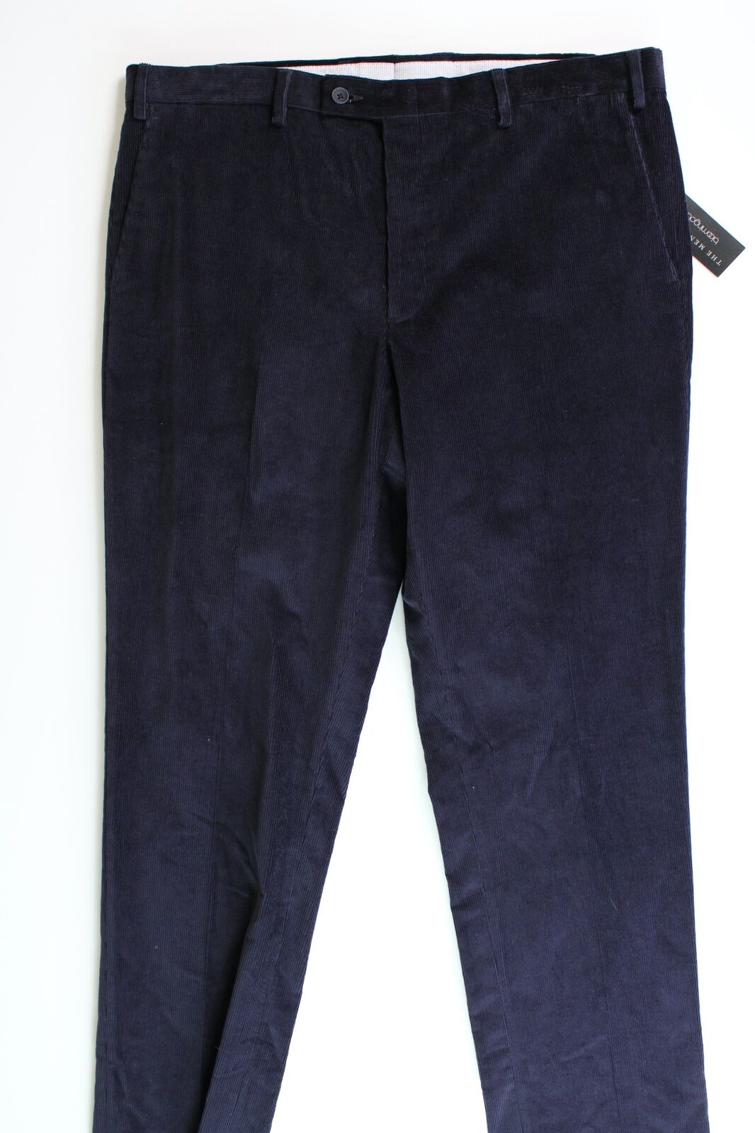 The Mens Store   Stretch Corduroy Regular Fit Pants 40 Navy Blue