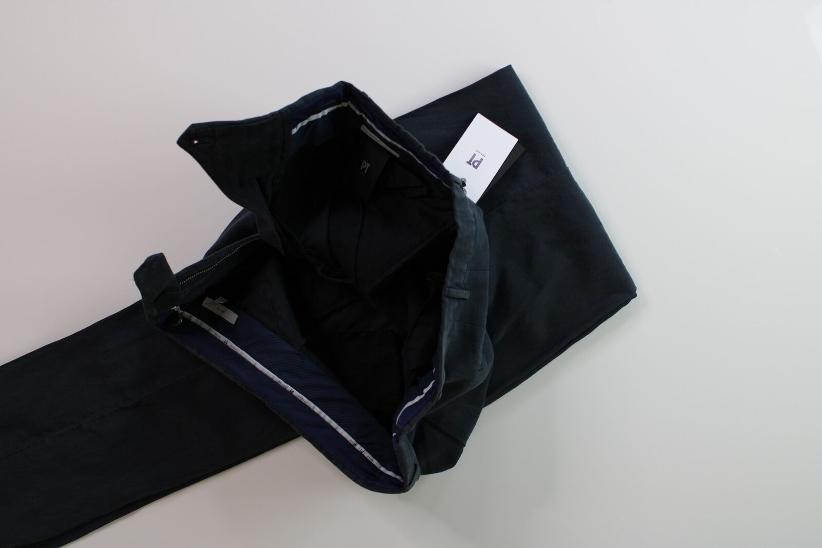 PT Torino PT01 Mens Soft Touch Garment Dye Easy Fit Pants Size 56 / US 36 Navy