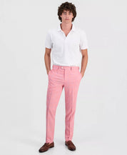Tallia Mens Slim fit Dress Pants 34 / 32 Pink Plaid