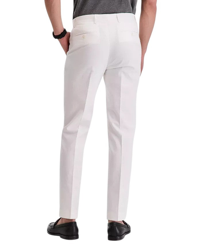 Tommy Hilfiger Mens Modern fit Linen Cotton Dress Pants 40 / 30 White Solid