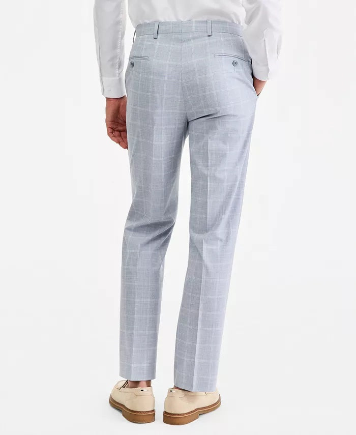 Michael Kors Mens Classic fit Dress Pants 36 / 30 Blue Plaid