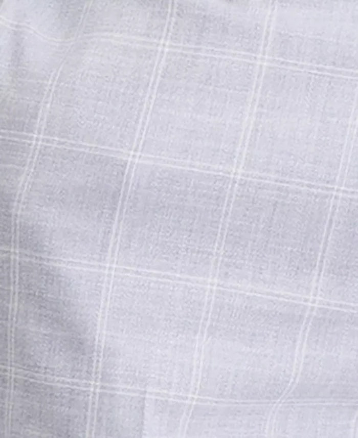 Michael Kors Mens Classic fit Dress Pants 32 / 30 Light Blue Windowpane Plaid