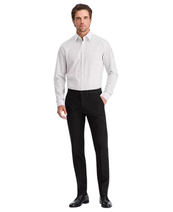 Calvin Klein Mens Slim fit Dress Pants 40 / 30 Black Solid