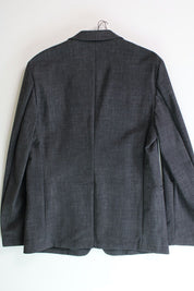 Theory Men's Clinton Slim Sport Coat 40R DPK W Precision Print Grey Melange