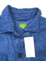Sid Mashburn Men's Cotton Military Jacket Small Indigo Blue