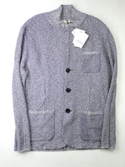 Maurizio Baldassari Mens Melange Slim Sweater Jacket Blue EU 48 US 38 Cardigan