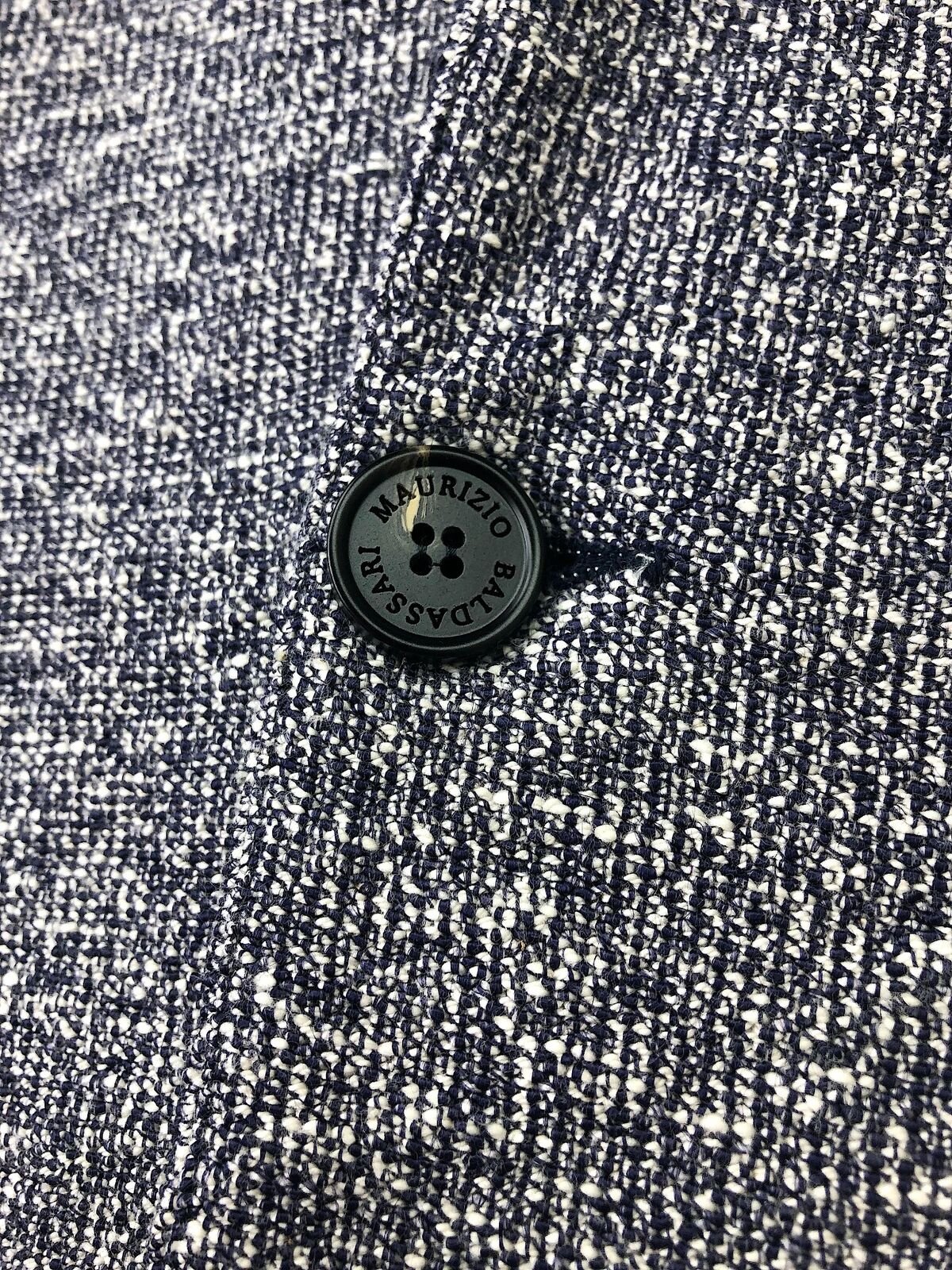 Maurizio Baldassari Mens Melange Slim Sweater Jacket Blue EU 48 US 38 Cardigan