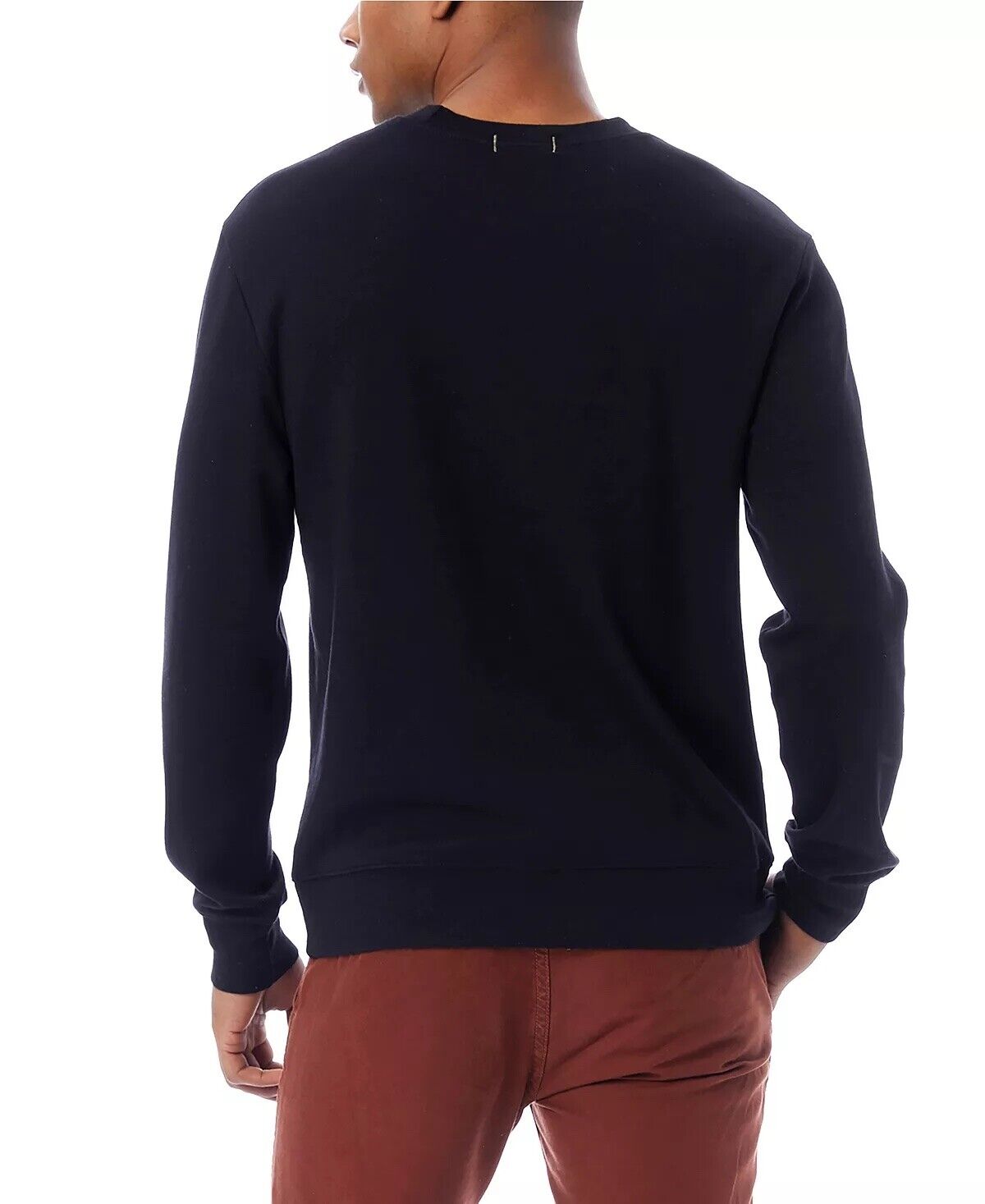 Alternative Apparel Men's Modal Interlock Lounge Sweatshirt Black Size Small