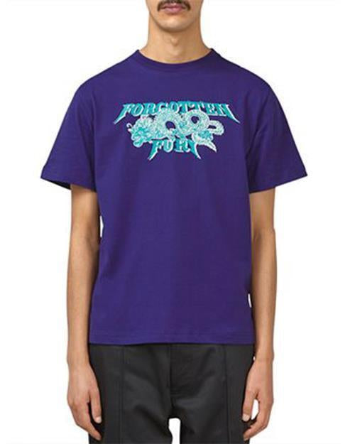 Nicholas Daley Forgotten Fury Short Sleeve T Shirt Purple Indigo Large