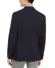 Bar Iii Mens Skinny fit Suit Jacket Blazer 40 S Navy Blue Solid