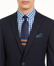 Bar Iii Mens Skinny fit Suit Jacket Blazer 40 S Navy Blue Solid