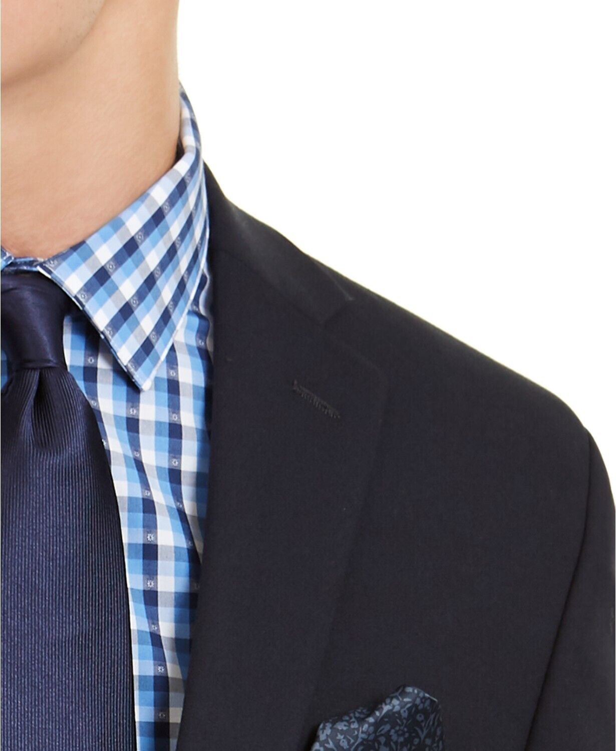 Bar Iii Mens Skinny fit Suit Jacket Blazer 40 S Navy Blue Solid