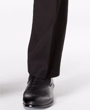 Andrew Marc Mens Slim fit 2 Piece Suit 40 L / 33 Waist Black Solid Stretch