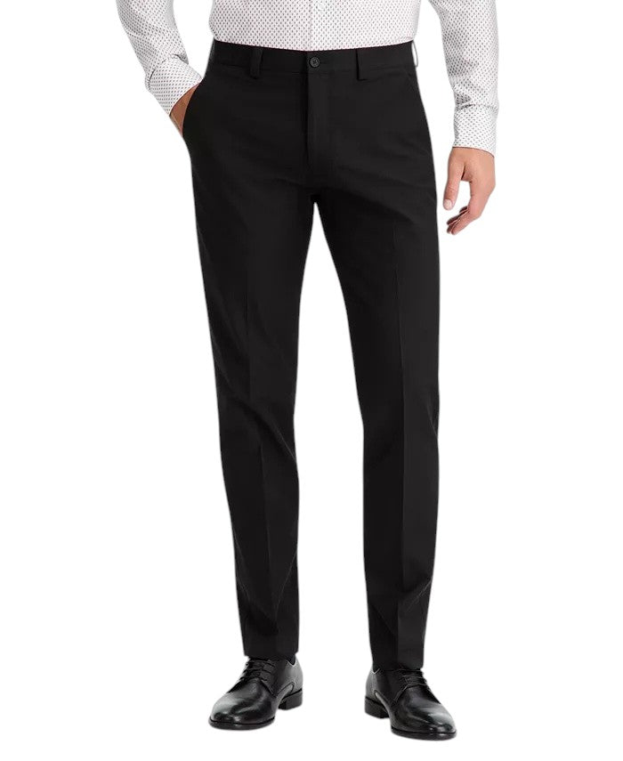 Calvin Klein Mens Slim fit Dress Pants 40 / 30 Black Solid