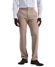 Perry Ellis Mens Modern fit Dress Pants 33 / 32 Beige Solid Stretch