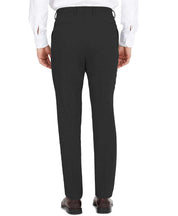 DKNY Men's Modern-Fit Stretch Black Solid Suit 43R / 38 x 29 Flat Pant