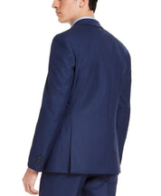 Alfani Men's Suit Jacket 46L Blue Slim-Fit Stretch Solid / 2 Button