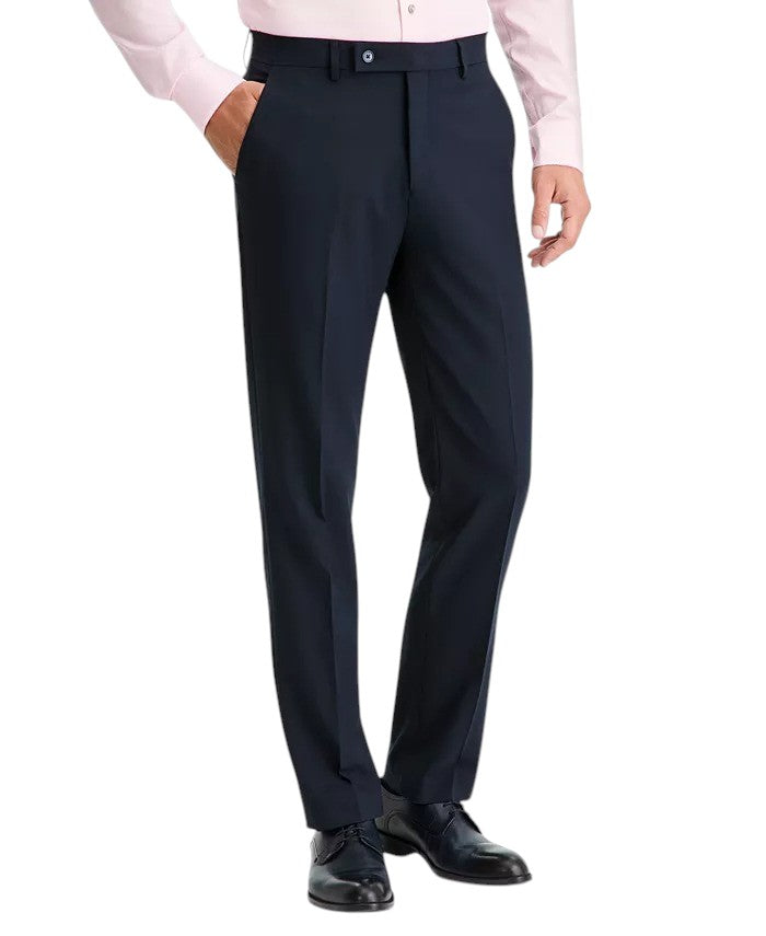 Calvin Klein Mens Slim fit Dress Pants 34 / 32 Navy  Blue Solid
