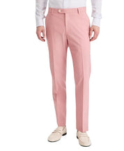 Tommy Hilfiger Mens Modern fit Cotton Dress Pants 34 / 30 Pink Solid