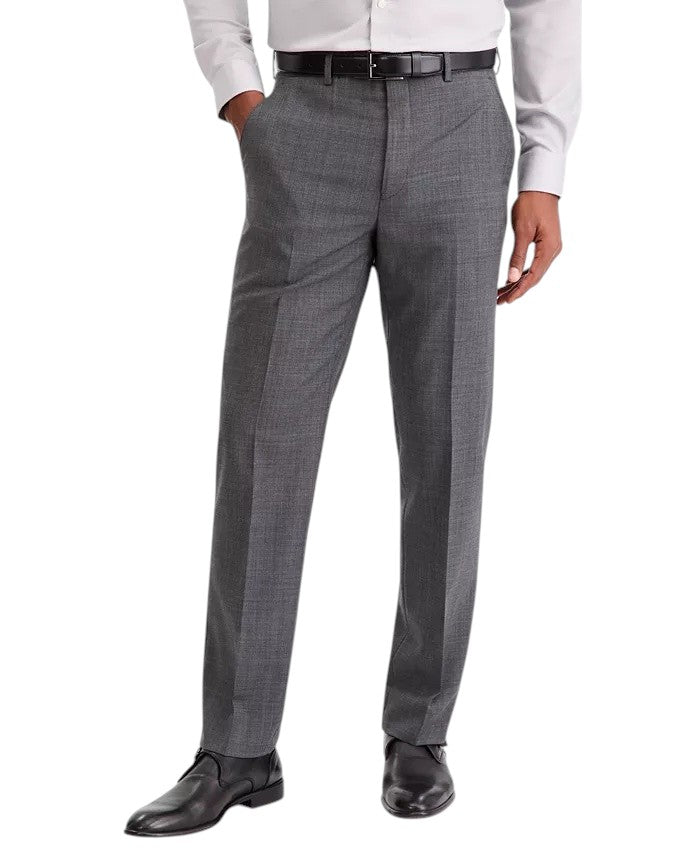 Michael Kors Mens Classic fit Dress Pants 34 / 30 Mid Gray Wool Solid