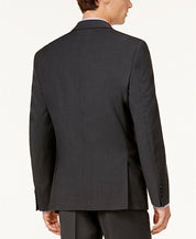 Bar III Men's Suit Jacket 44L Charcoal Grey Slim-Fit Active Stretch