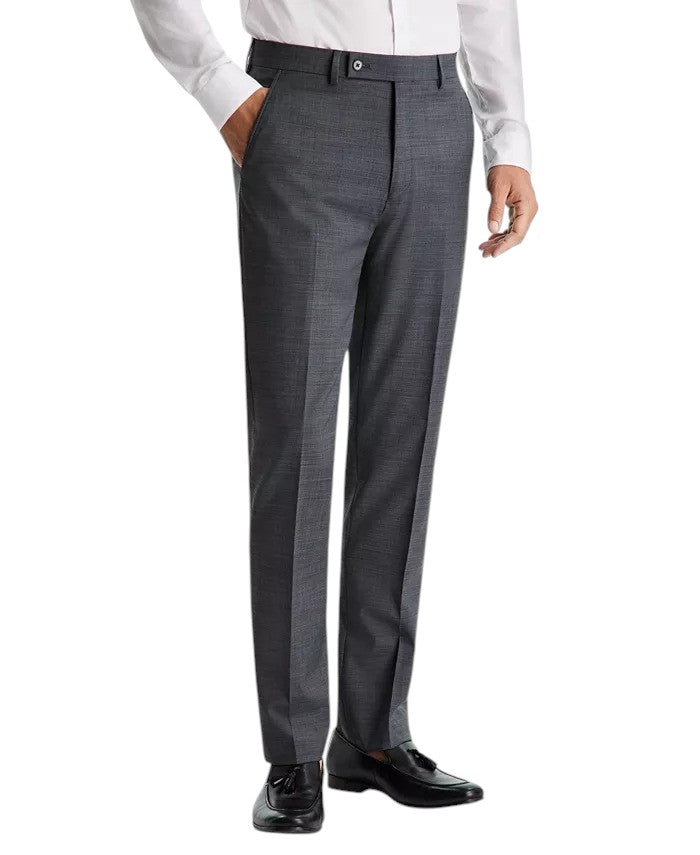 Calvin Klein Mens Slim fit Wool Dress Pants 28 / 29 Gray Solid