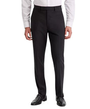 Calvin Klein Mens Slim fit Dress Pants 33 / 30 Dark Grey Solid Stretch
