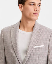 Tommy Hilfiger Mens Modern fit Blazer 44 S Beige Tan Plaid